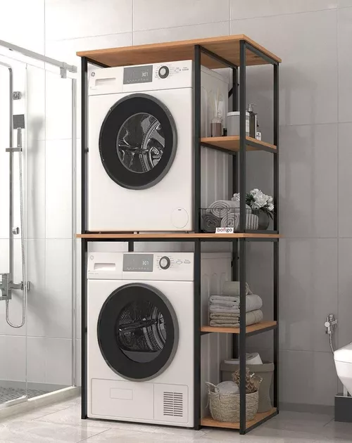 купить Полка для ванной Bofigo 12-38-02 Pine (полка для стиральной машины) в Кишинёве 