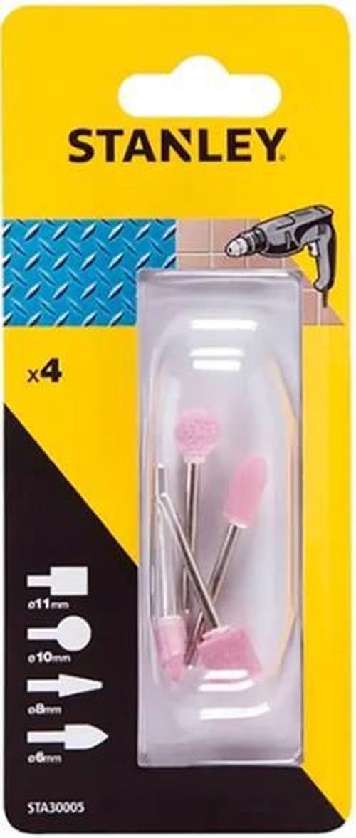 купить Набор головок, бит, насадок Stanley STA30005 set piatra cu tija D3 mm 4 buc STA30005 в Кишинёве 