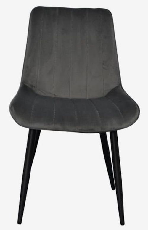 купить Комплект стол и стулья Evelin di Costacurta cтол DT-402-6B + 4 стула YTC-055B Bluvel-14 (Dark grey) в Кишинёве 