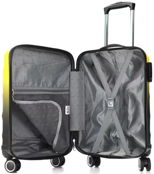 cumpără Valiză CCS Комплект 5226 Set Black-Yellow în Chișinău 