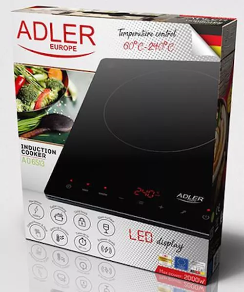 cumpără Plită electrică cu inducție Adler AD 6513 Black în Chișinău 