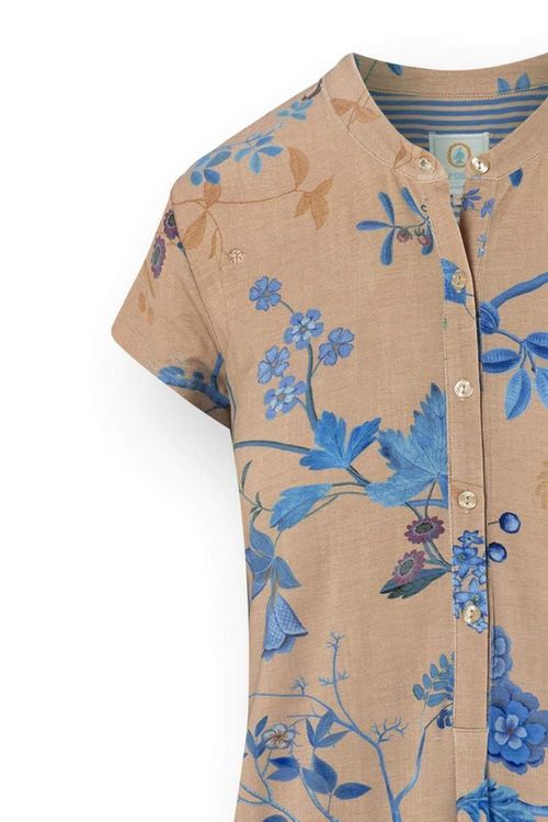 купить Домашний текстиль Pip Studio 51.504.690 Dalia Short Sleeve Nightdress Marigold Blue L Blue в Кишинёве 