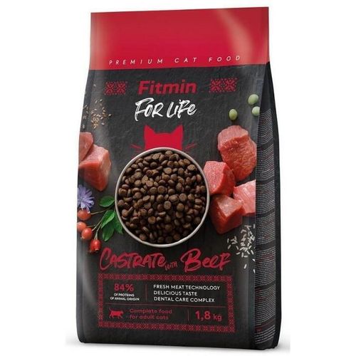 cumpără Hrană pentru animale de companie Fitmin Cat For Life Castrate Beef 1.8kg în Chișinău 