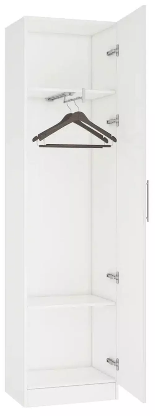 купить Шкаф Mobildor-Lux Шкаф-купе Practik (55x40x210H см) Белый в Кишинёве 