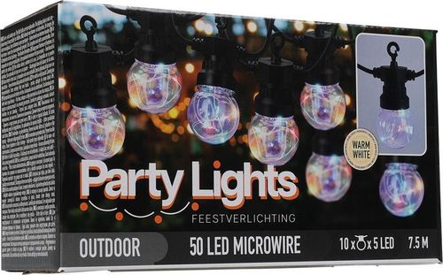 купить Гирлянда ProGarden 53801 10LED, multicolor, 7.5m, G50, D5cm в Кишинёве 