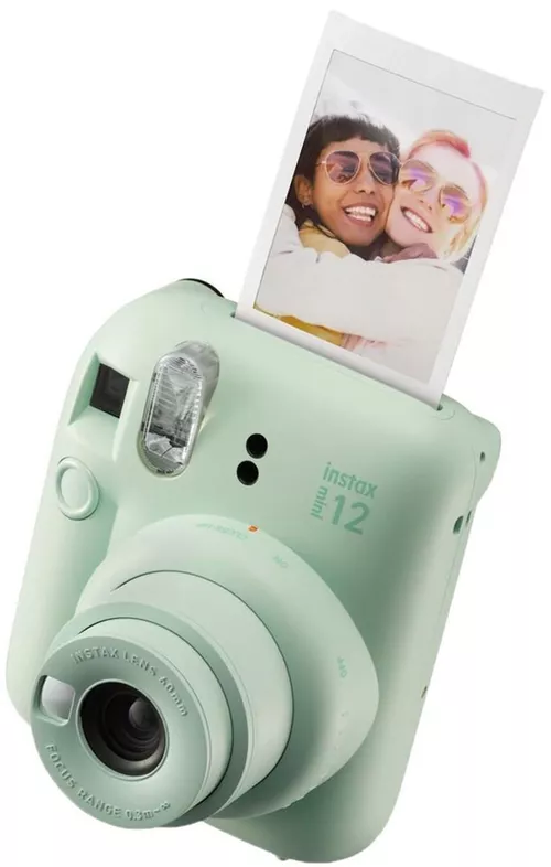 cumpără Aparat foto instant FujiFilm Instax Mini 12 Green Mint + Film Mini 2x10 în Chișinău 