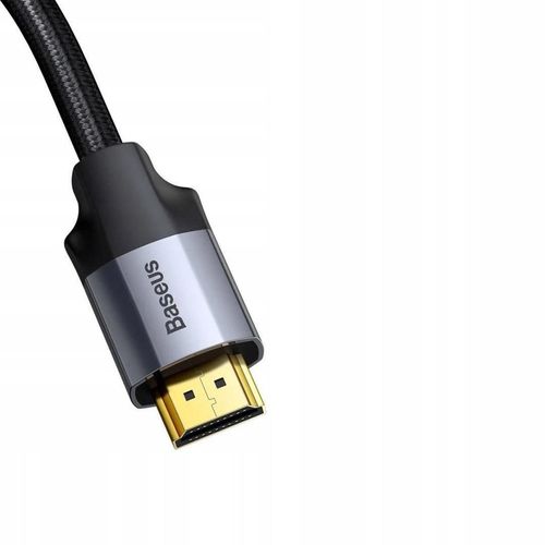cumpără Cablu pentru AV Baseus CAKSX-C0G HDMI M to HDMI M 2m 4K Enjoyment Gray, gold-plated în Chișinău 