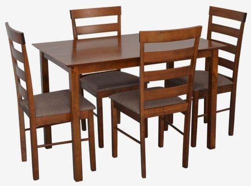 купить Комплект стол и стулья Evelin di Costacurta стол Gloria Burnish Oak + 4 стула Gloria Burnish Oak/Ekea12 Dark Brown в Кишинёве 