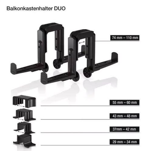 купить Подставка для цветов Lechuza Brackes Balconera Duo White в Кишинёве 