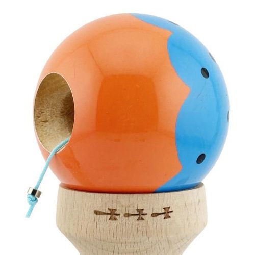 купить Активная игра Essa 165437 Kendama Flippy X Original, 7.5х6х18cm, albastru-portocaliu в Кишинёве 