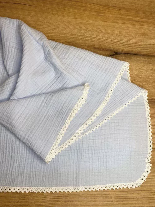 cumpără Lenjerie de pat pentru copii PernaMea Cuvertura Muselina 4str 70x100cm Gri (PM.101558/5) în Chișinău 