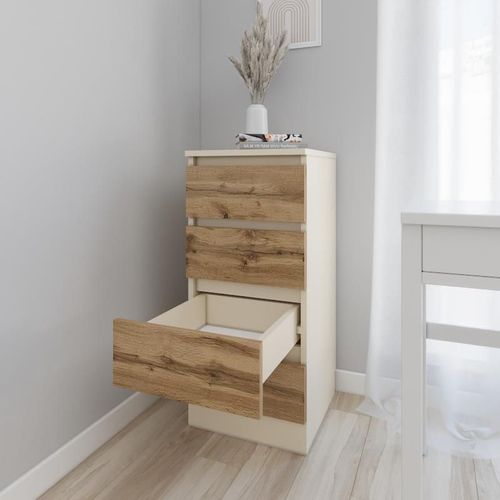 купить Комод Smartex (16018) Т1 50cm Ivory+Stejar Inchis в Кишинёве 