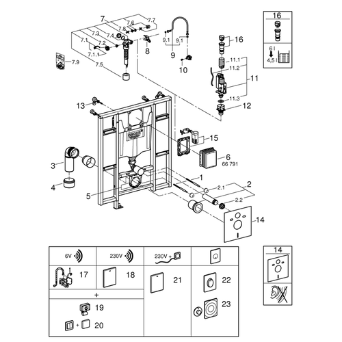 Instalatia sanitara Grohe Rapid SL 39140000 