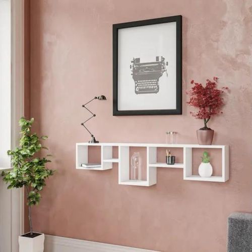 купить Полка декоративная Trendy Amanos-Alb 120x32x17cm (GTR005424) в Кишинёве 