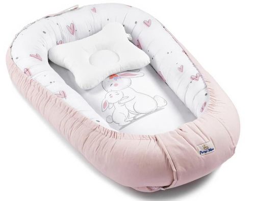 купить Гнездо для новорожденных PernaMea Babynest Premium Iepuras Roz (PM.101552/4) в Кишинёве 