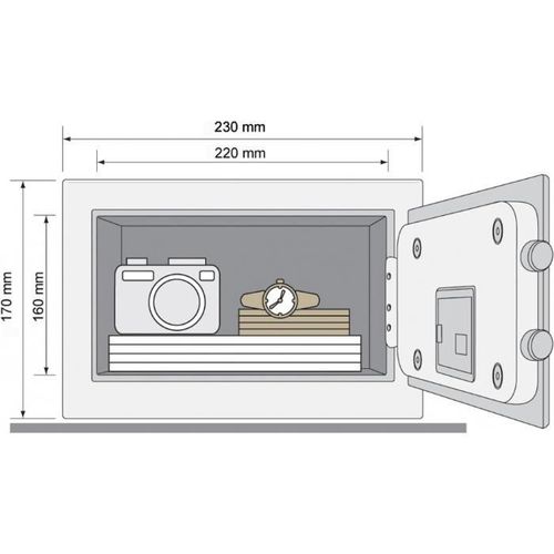 cumpără Safeu de mobilier Yale YSV/170/DB1/CW în Chișinău 