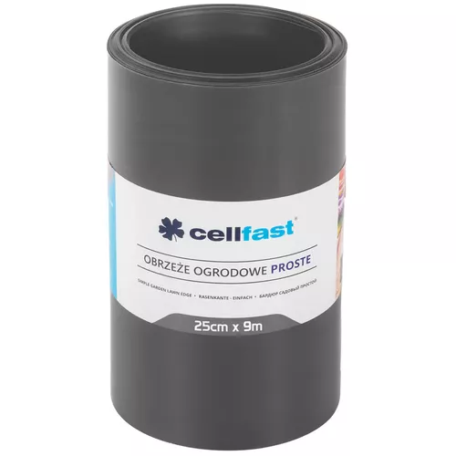 купить Декор Cellfast 30244 Бордюр для газона 25 см x 9 м (графит) 30-243 в Кишинёве 