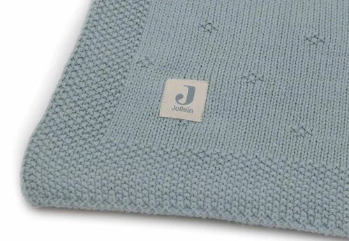 cumpără Lenjerie de pat pentru copii Jollein 516-511-68032 Paturica Cosy Knit Sea Green, 75x100cm în Chișinău 