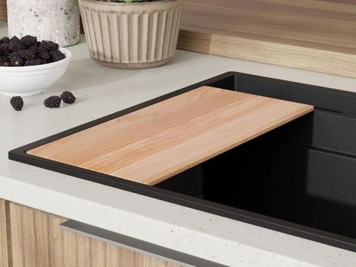 купить Мойка кухонная Primagran Oslo 80 Pocket Multilevel Black metallic + accesorii 530x780 MOHKG в Кишинёве 