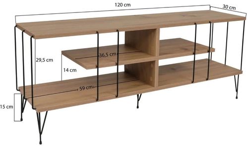 купить Тумба напольная для TV Trendy Eze, Stejar 120x44x30cm в Кишинёве 