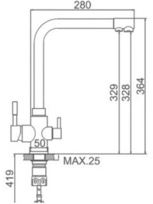 купить Смеситель кухонный Marrbaxx G006Q1 в Кишинёве 