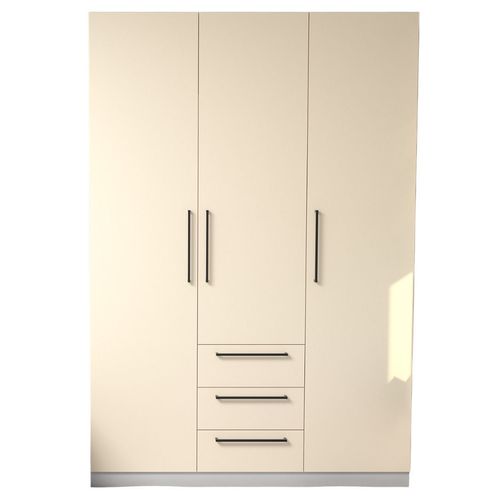 купить Шкаф Bayro Serenity 1500x2200x518 light cream cu 3 sertare в Кишинёве 