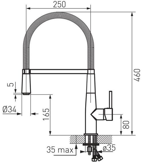 купить Смеситель кухонный Ferro SONATA BNA4 в Кишинёве 