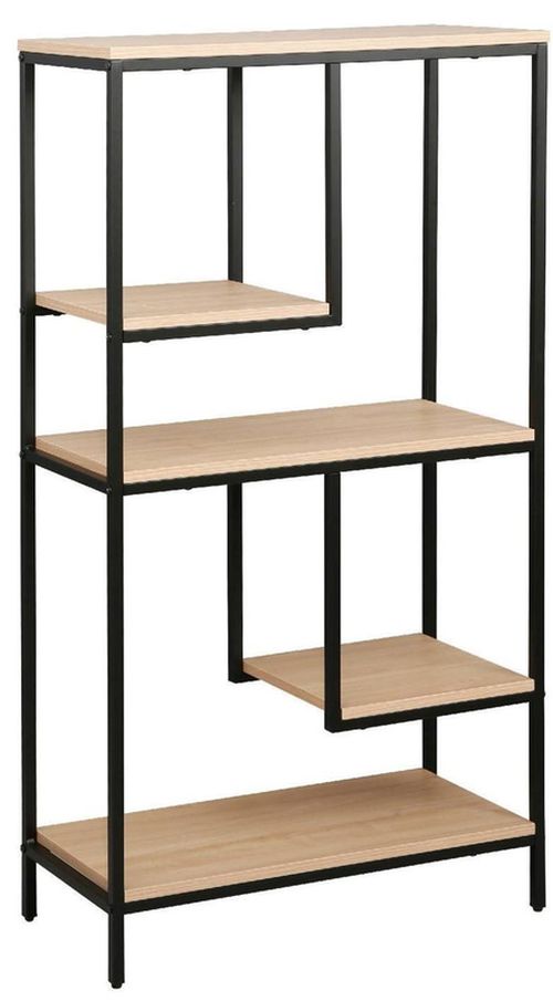 купить Офисный стеллаж Deco Aries 63.5x30.5x122H Oak/Black в Кишинёве 
