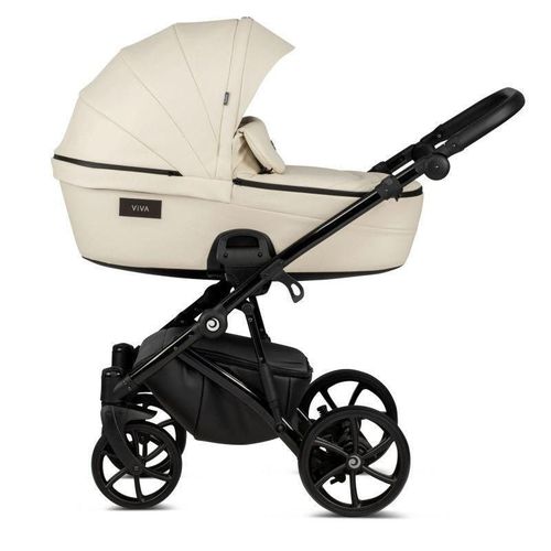 купить Детская коляска Tutis 2in1 VIVA4 Leather 2/1 Vanilla 086 (1202086) в Кишинёве 