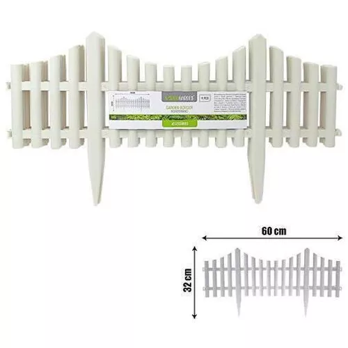 купить Садовая фигура ProGarden 46611 Забор декоративный для сада/огорода 4шт, 60x33cm в Кишинёве 