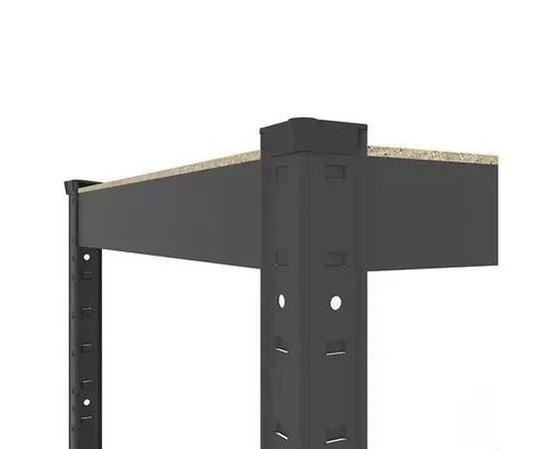 cumpără Raft de depozitare Nex Home Raft metalic Budget 900x600x300 mm, 4 rafturi MDF, antracit în Chișinău 