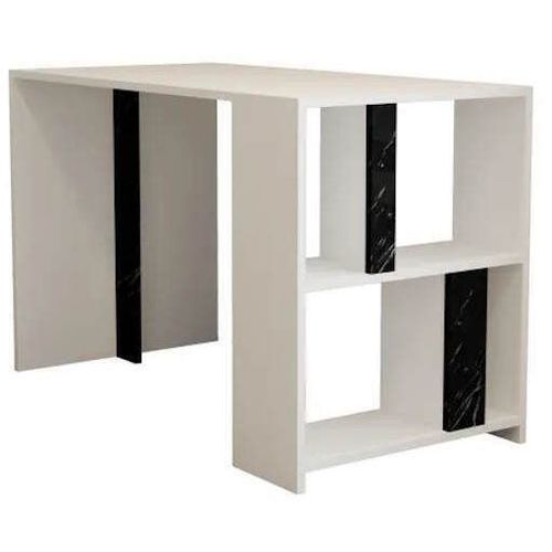 купить Офисный стол Trendy Lima, marmura alba, neagra 120x75x60cm в Кишинёве 