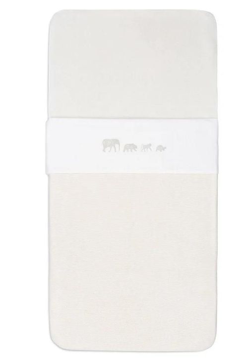 cumpără Lenjerie de pat pentru copii Jollein 008-524-67044 Cearsaf pentru patut Animals Nougat, 120x150cm în Chișinău 