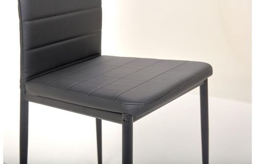 cumpără Scaun Nowystyl Sicilia rama grafit, piele negru în Chișinău 