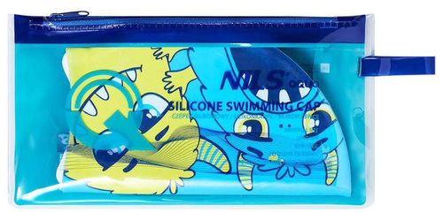 купить Аксессуар для плавания Nils 158 Monster Blue, casca inot copii silicon (11-30-081) в Кишинёве 