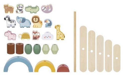 купить Игрушка Tooky Toy TJ004 Jucărie din lemn Balanță Animale, 58734 в Кишинёве 