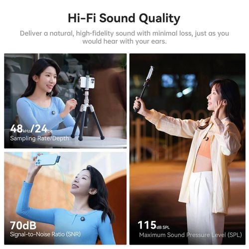 купить Микрофон Hollyland Lark M2 with USB-C Plug / (Duo,Shine Charcoal) в Кишинёве 