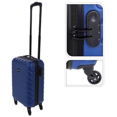 cumpără Valiză Promstore 48262 ProWorld 28l, 53x33x22cm plastic, albastra în Chișinău 