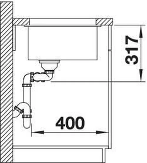 купить Мойка кухонная Blanco Subline 430/270 (523160) в Кишинёве 
