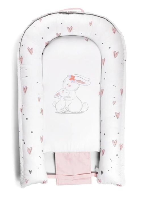купить Гнездо для новорожденных PernaMea Babynest Premium Iepuras Roz (PM.101552/4) в Кишинёве 