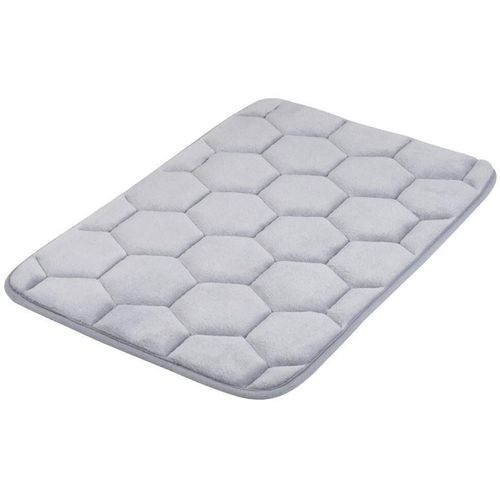 cumpără Covoraș de baie Bisk 07054, matase, gri, 40x60 în Chișinău 