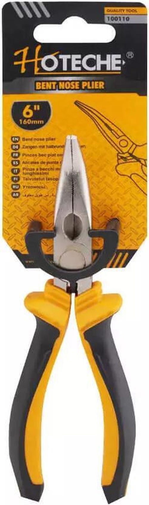 купить Плоскогубцы Hoteche 100110 щипцы изогнутые 6" 160 mm в Кишинёве 