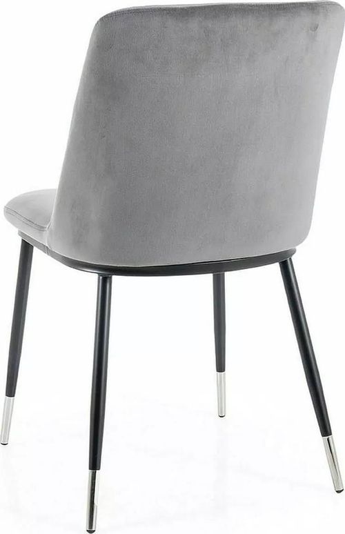cumpără Scaun Signal Jill velvet czarny/chrom stel. bl.14 szary în Chișinău 