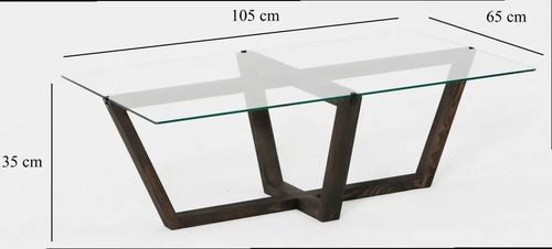 купить Журнальный столик Trendy Amalfi, Антрацит 105x35x65 см в Кишинёве 