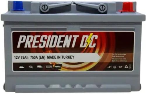 купить Автомобильный аккумулятор President 75 AH 750A (277x175x191) в Кишинёве 