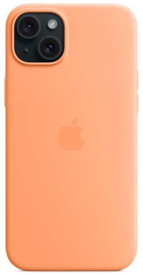cumpără Husă pentru smartphone Apple iPhone 15 Plus Silicone MagSafe Orange Sorbet MT173 în Chișinău 