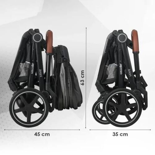 cumpără Сărucior pentru copii Coccolle Amani iSize Anthracite, 3in1 cu landou transformabil în Chișinău 