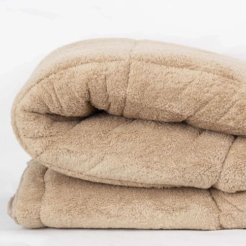 купить Домашний текстиль Relaxe Home 024549 Plapuma TEP TEDDY 150x210cm (350g/m²) Golden Beige в Кишинёве 