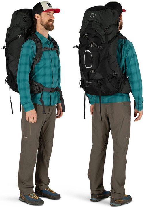 cumpără Rucsac turistic Osprey Aether 65 Black S/M (843820108781) în Chișinău 