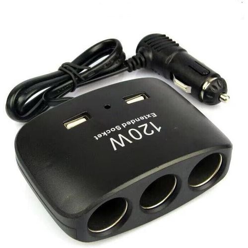 купить Разветвитель для прикуривателя Olesson NO.1511 черный Y15-187, тройник в Кишинёве 